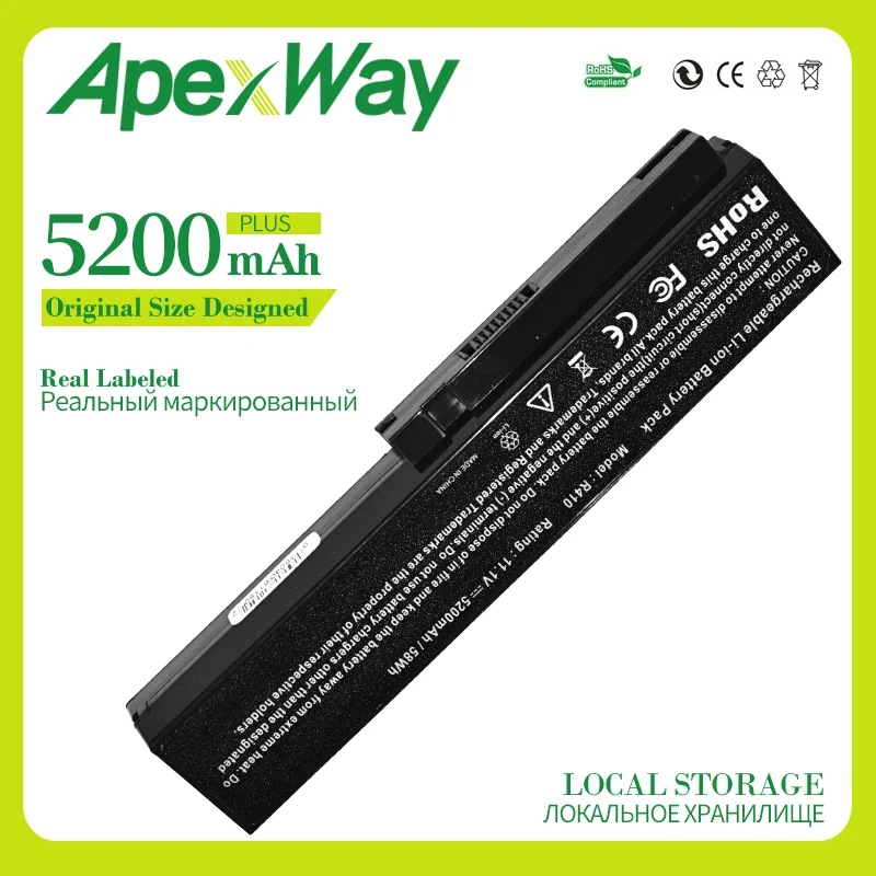 

Apexway 5200 mAh SQU-804 Laptop Battery for LG R410 R510 R560 R580 SQU-805 SQU-807 SQU-904 High Capacity