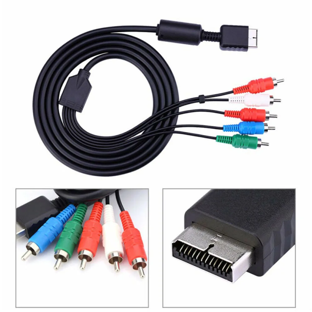 Многокомпонентный AV-Кабель 1 8 м для Sony PlayStation 2 3 PS3 PS2 аксессуары игр | Электроника