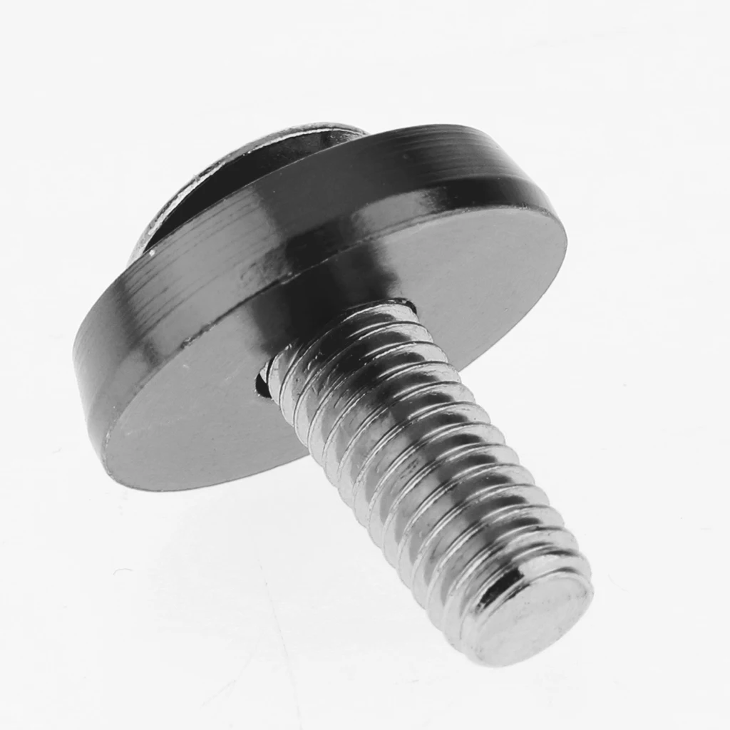 10 шт. алюминиевых шайб для армирования автомобиля прокладка и 6 мм винт черный |