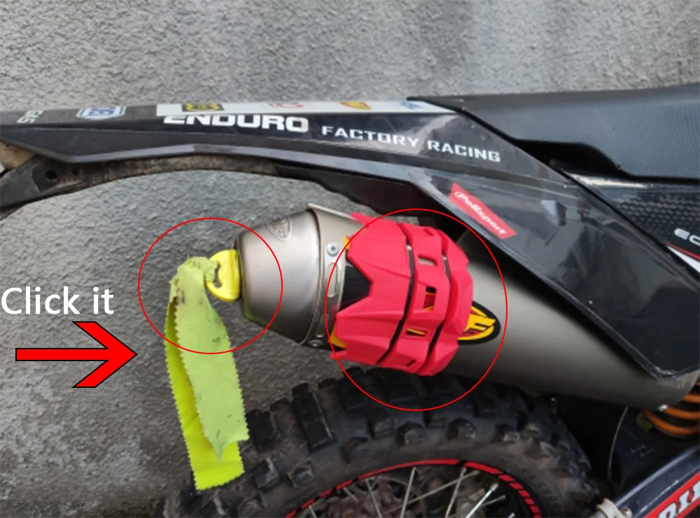 Мотоциклетная выхлопная система протектор резиновая анти-обжигающая полоска глушитель побега глушитель Защитная крышка ATV Dirt Bike Pitbike
