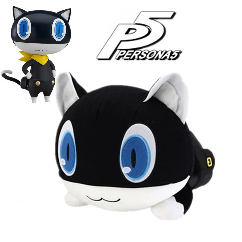 Anime Persona 5 Morgana Black Cat Plush Toy Cosplay Pillow Cushion Xmas Gift New 