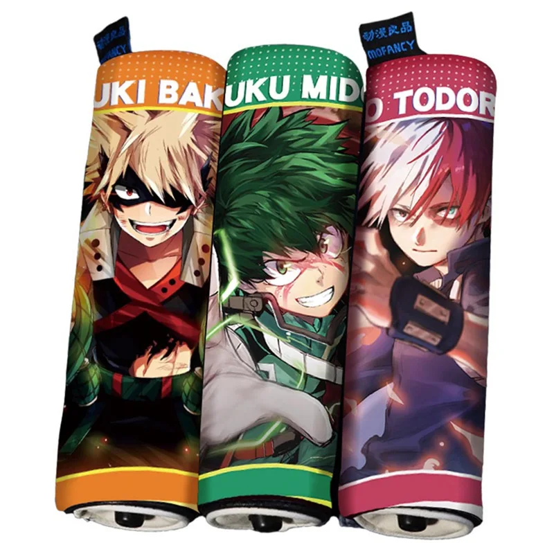 Аниме My Hero Academy Pencilcase Сумочка для ручек и карандашей мешочек коробка Холщовая Сумка рулонный занавес Канцтовары Школьные принадлежности студенческий подарок