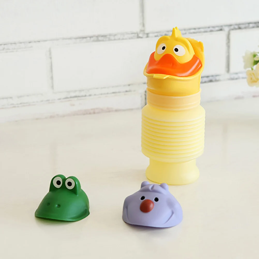 Portable Kids Grils Boys Cartoon Animal Toilet Potty Urinal Pee Training Bucket