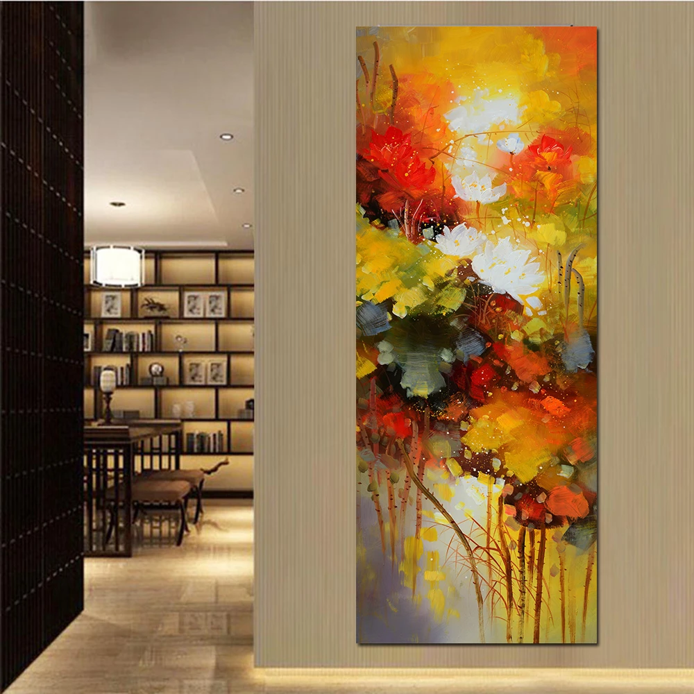 70x140 Fiori Astratti Quadri Su Tela Dipinti Murali Decorazioni Per La Casa Pop Art Stampe Su Tela Fiori Poster Da Parete Moderni Per Soggiorno Painting Calligraphy Aliexpress