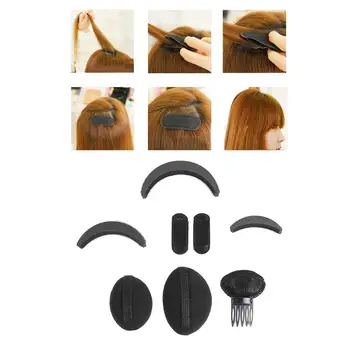 

4pcs/Set Black Plastic Hair Pad Hair Cushion Hair Styler Shaper Hair Styling Hair Accessories DIY Hair Beauty Tool
