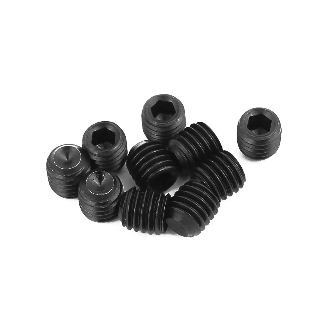 

10Pcs Metal Black 8mmx8mm Hex Socket Grub Screw for RC Model Car Spare Part