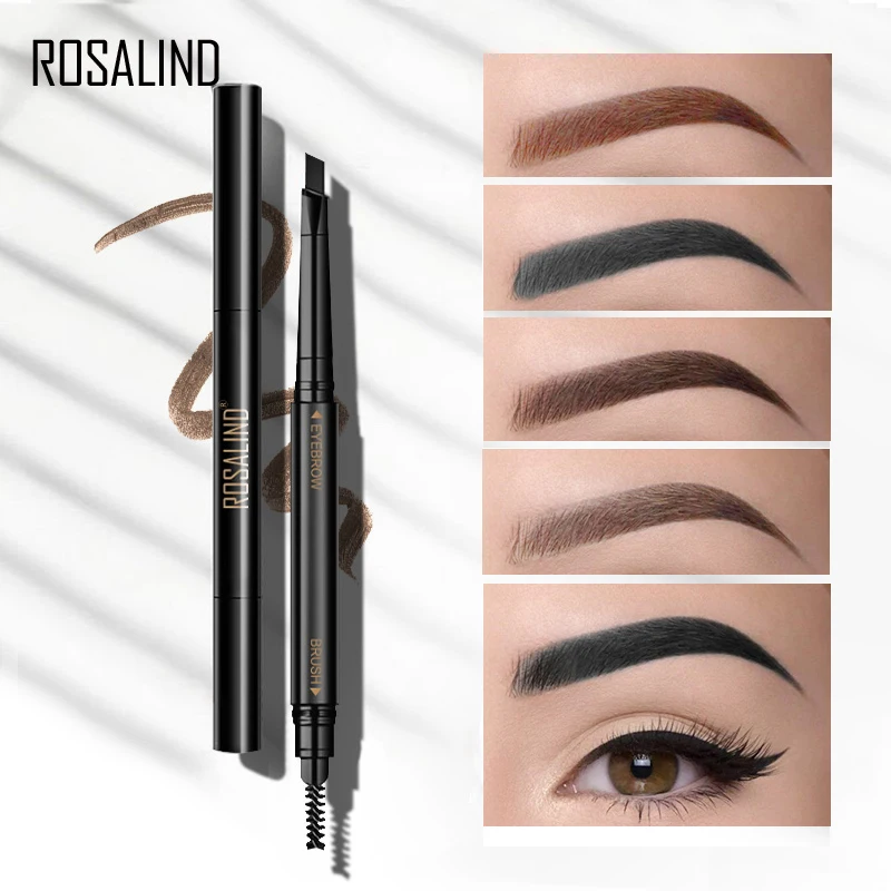 Тени для бровей ROSALIND карандаш окрашивания двусторонний татуировка тонкий