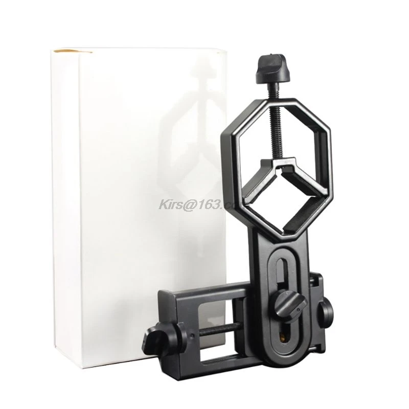 Black Adjustable Metal/ABS Cellphone Adapter Mount Microscope Spotting Scope Telescope Clip Bracket Mobile Phone Stand Holder Black Adjustable Metal/ABS Cellphone Adapter Mount Microscope Spotting Scope Telescope Clip Bracket Mobile Phone Stand Holder