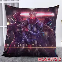 45X45 см аниме игра Overwatch наволочка OW dva Mercy Mei Hanzo Genji Reaper Dakimakura Чехол 3D двухсторонний принт наволочка