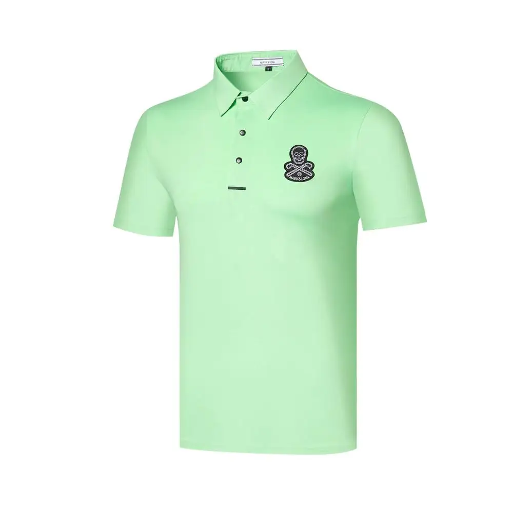 K Мужская футболка с коротким рукавом для гольфа быстросохнущая одежда для гольфа S-XXXL на выбор повседневная одежда для гольфа - Цвет: Зеленый