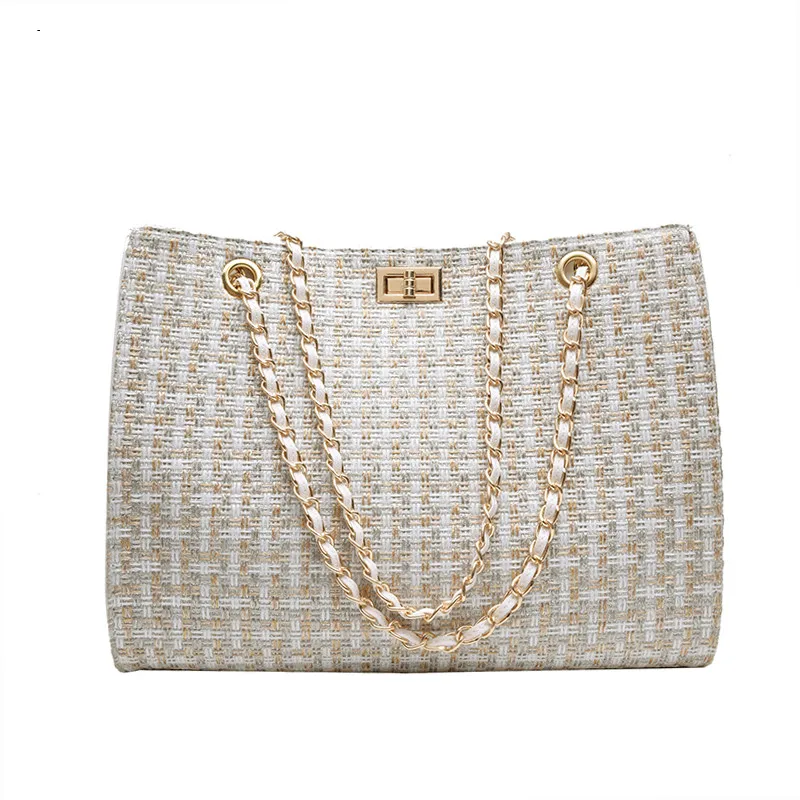 

Luxury Handbags Women Bags Designer Canvas Knitting Shoulder Bags Fashion Ladies Channels HandBags Crossbody Bags For Women 2019