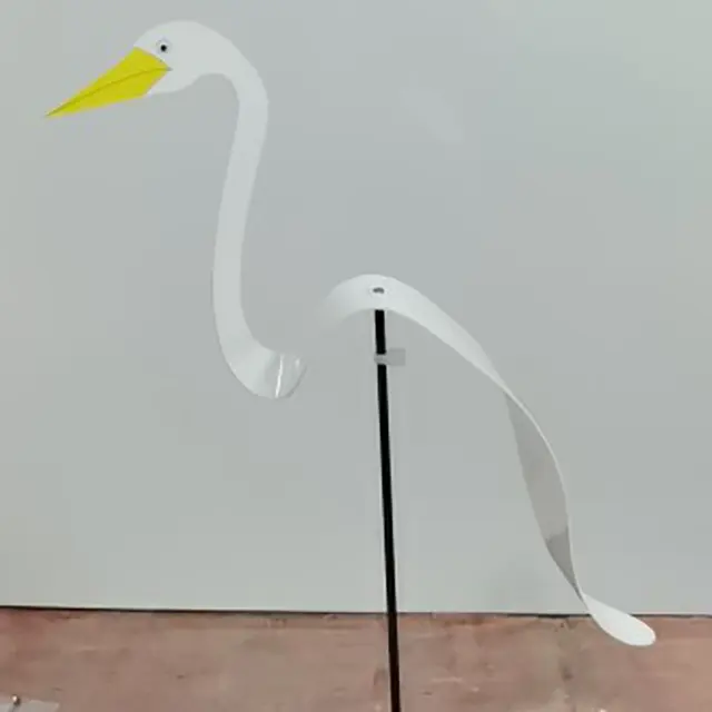 Kerti Flamingo Széljelző Szeszélyes Forgó Madár Szobor Teljesen Gyönyörű Egyedi Dinamikus Madárkert Udvar Dekoráció - Image 2