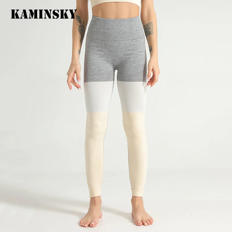 Женские спортивные штаны для фитнеса Kaminsky компрессионные Бесшовные женские