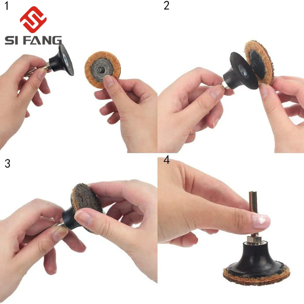 48 Pcs 2 Inch 40 Grit Sanding Discs With Disc Pad Togo