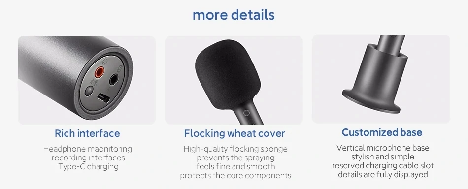 Orignal Xiaomi MIJIA K-song Microphone KTV-level Stereo Sound Effect|Can Double Duet 9 Kinds Of Interesting Sound Effects Newest2022 Original Xiaomi MIJIA K-song Microphone KTV-level Stereo Sound Effect|Can Double Duet 9 Kinds Of Interesting Sound Effects