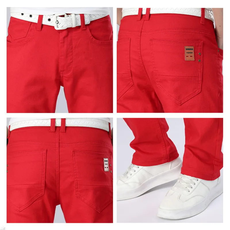White Jeans Men Plus Size 36 38 40 