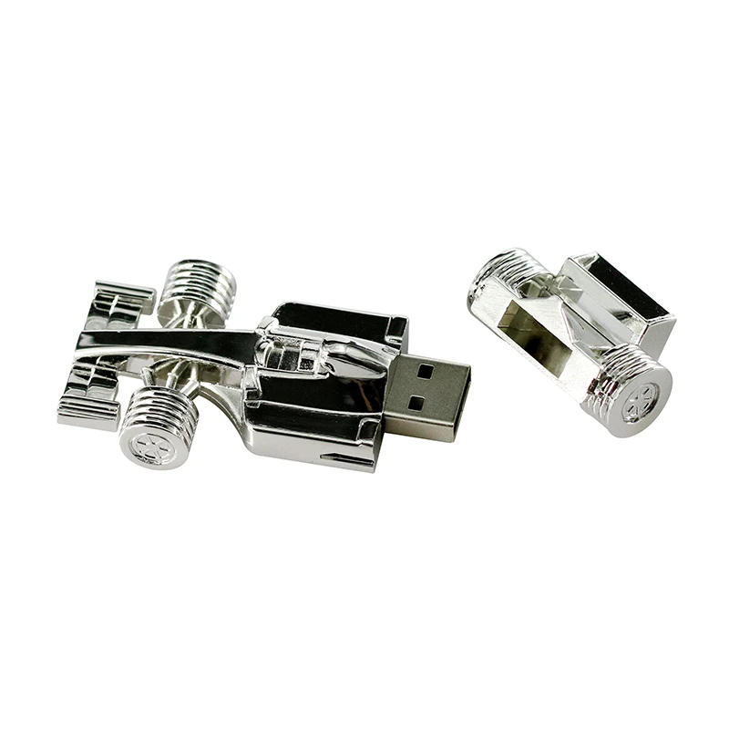 Мини металлическая гоночная машинка Флешка USB 2,0 16 ГБ 4 ГБ 32 ГБ 8 ГБ 64 Гб 128 ГБ флеш-накопители флешки для автомобиля Стайлинг Flashdrive бизнес подарок