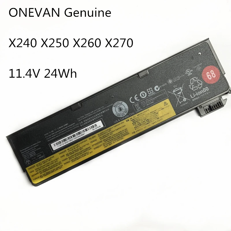 ONEVAN натуральная X240 ноутбук Батарея для lenovo Thinkpad X270 X260 X240S X250 T450 T470P T450S T440S K2450 W550S 45N1136 45N1738