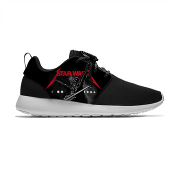 

2020 Darth Vader Heavy Metal Rock Funny Fashion Cool Sport Running Shoes Lightweight Breathable 3D Print Men women Mesh Sneakers