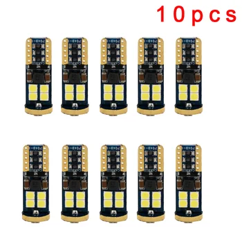 

10Pcs W5W T10 Led Canbus Led Bulbs 168 194 6000K White Signal Lamp Dome Reading License Plate Light Car Interior Lights Auto 12V