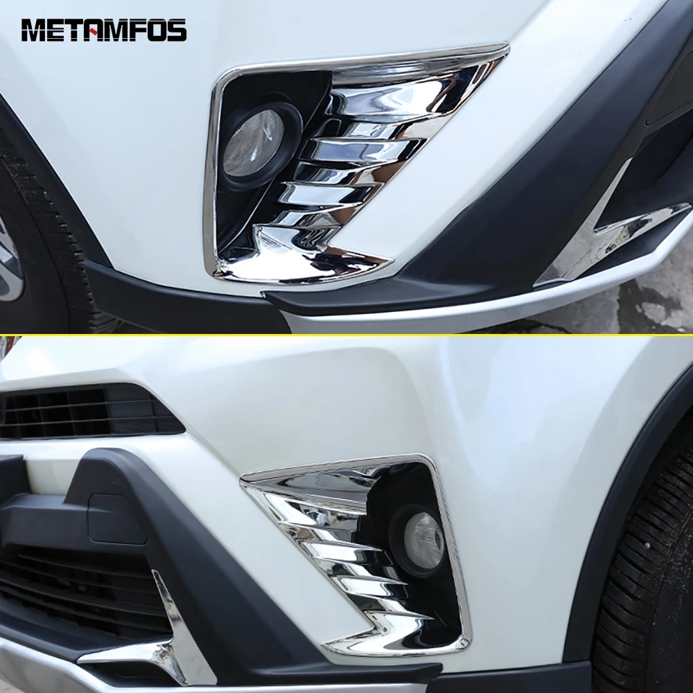 For Toyota RAV 4 RAV4 2016 2017 Chrome Front Foglight Fog Lamp Light Cover Trim Decoration Frame Accessories Car Styling | Автомобили и