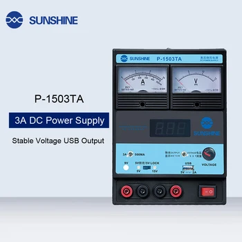 

P-1503TA 3A DC Regulated Power Supply Laboratory Test DC Power Supply Adjustable USB Charging Repair Switching Power Supply