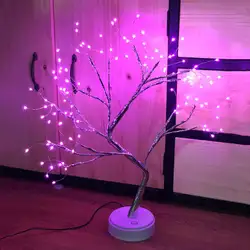 Дерево филиал настольная лампа сенсорный выключатель Винтажный стиль свет для вечерние домашний декор L69A