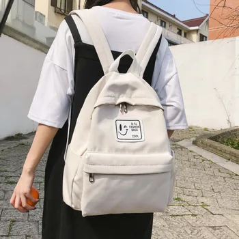 

2020 Lovely smile Women Backpack High Quality Waterproof Nylon Travel Bag Schoolbag for Teenagers Girls Shoulder Bags Mochila