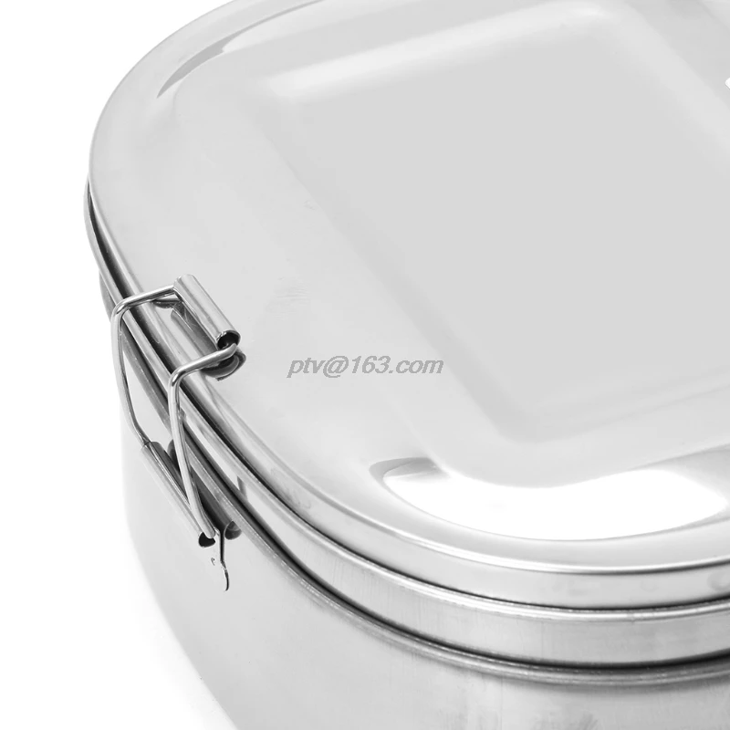Квадратная коробка для обеда из нержавеющей стали Bento контейнер еды пикника