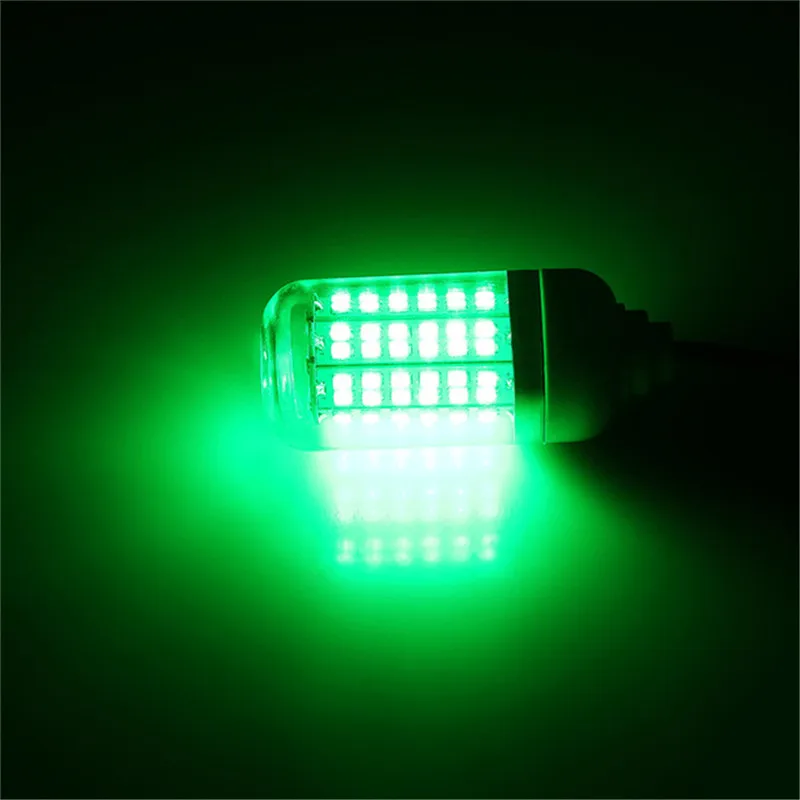 green light IP68 Водонепроницаемый 12 В Подводные лампы для рыбалки светодиодный светильник система поиска рыбы свет Карп подсветка для рыб - Цвет: green light