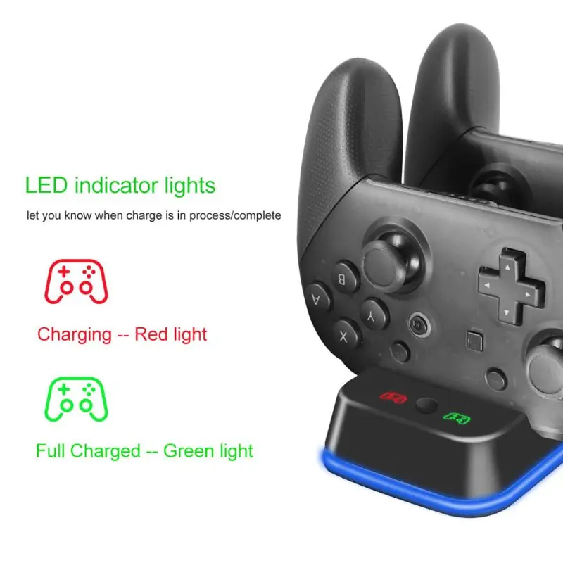 Dual USB Charger Fast Charging Dock Station for Playstation 4 PS4 Pro Game Controller Joypad Joystick Handle Accessories