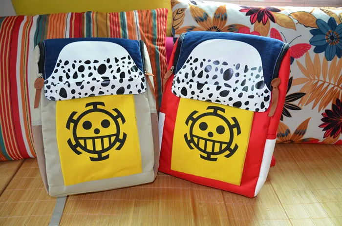 LEQUEEN One Piecee Death Surgeon Trafalgaron II Anime Student Bag Double Shoulder Nappy Bag Baby Diaper Bag Stroller Bag Hot