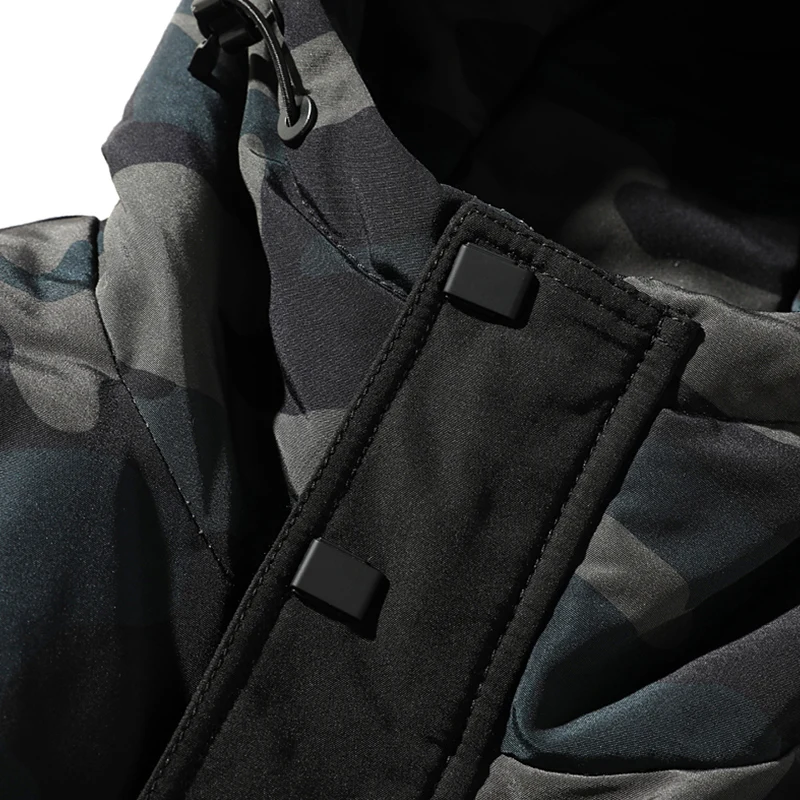 Men Winter Thick Warm Parka Camouflage Hooded Cotton Jacket and Coat Male Military Tactical Windproof Jackets Overcoat Wholesale