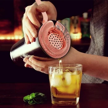 

Cocktail Drink Strainer Sprung Bar Strainer Stainless Steel Deluxe Strainer Bar Strainer Ice Strainer Ice Separator Bar Bartendi