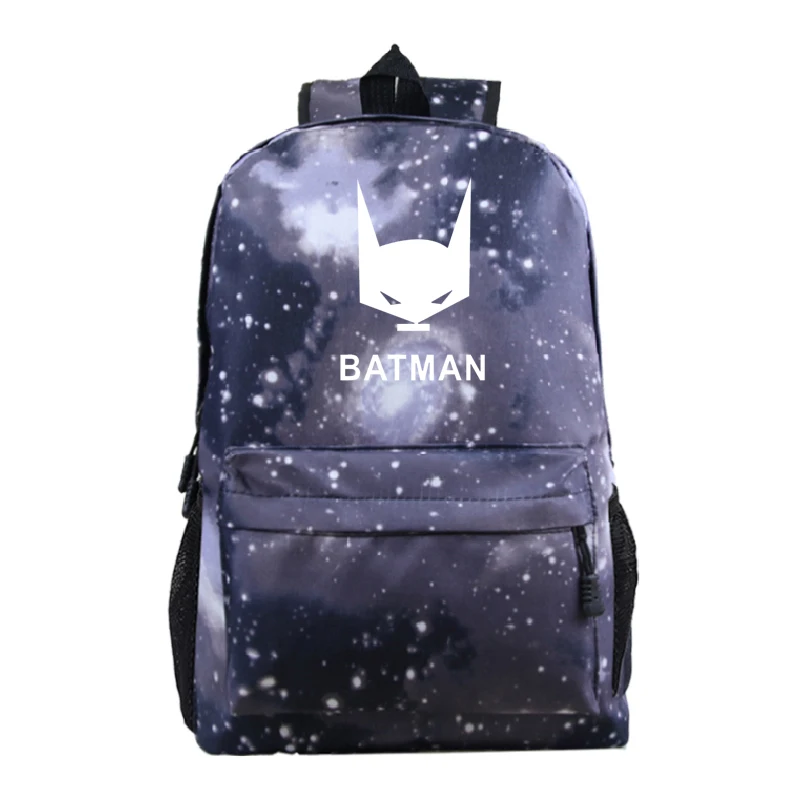 Мстители рюкзаки Бэтмен мальчик девочка школьная сумка для женщин рюкзак подростков холщовые мужские Студенческие Сумки - Цвет: 7
