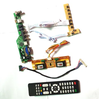 

For MT170EN01 V.7 V.9 T.V53 controller board VGA HDMI AV USB LCD display panel Remote+Inverter+keyboard 4CCFL 30Pin LVDS DIY kit