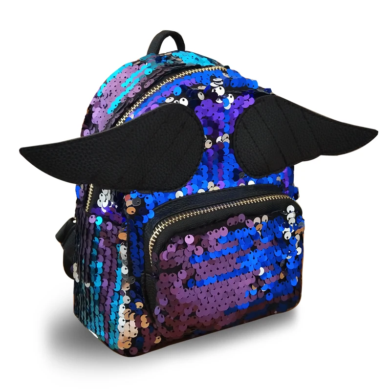 Женский рюкзак с пайетками для девочек, сумка, рюкзак на плечо, дорожная школьная сумка, подарок