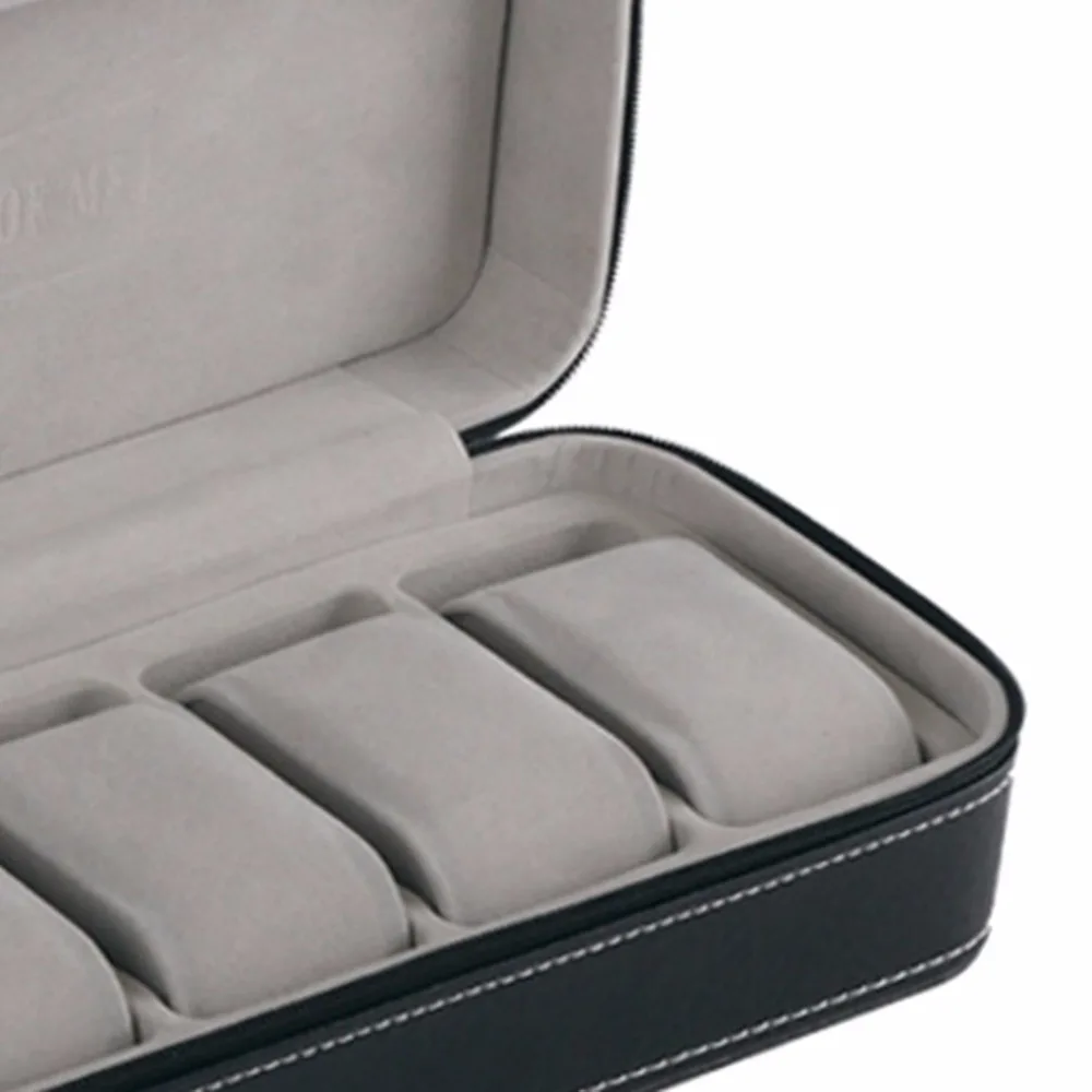 12/10/6 Girds PU leather Jewelry Watch Box Display Container Bracelet Wristwatch Caskets Case Gift Watches Display Storage Box