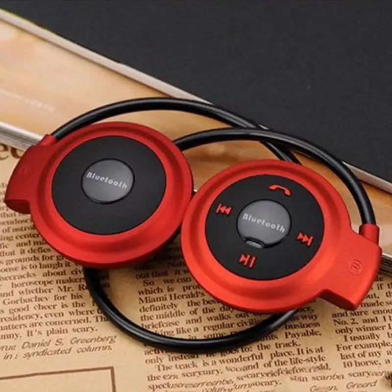 Красный Mini503 Bluetooth 4,0 гарнитура 503 Мини Спортивные Беспроводные наушники музыкальные стерео наушники+ слот карты Micro SD+ FM колонки - Цвет: Красный