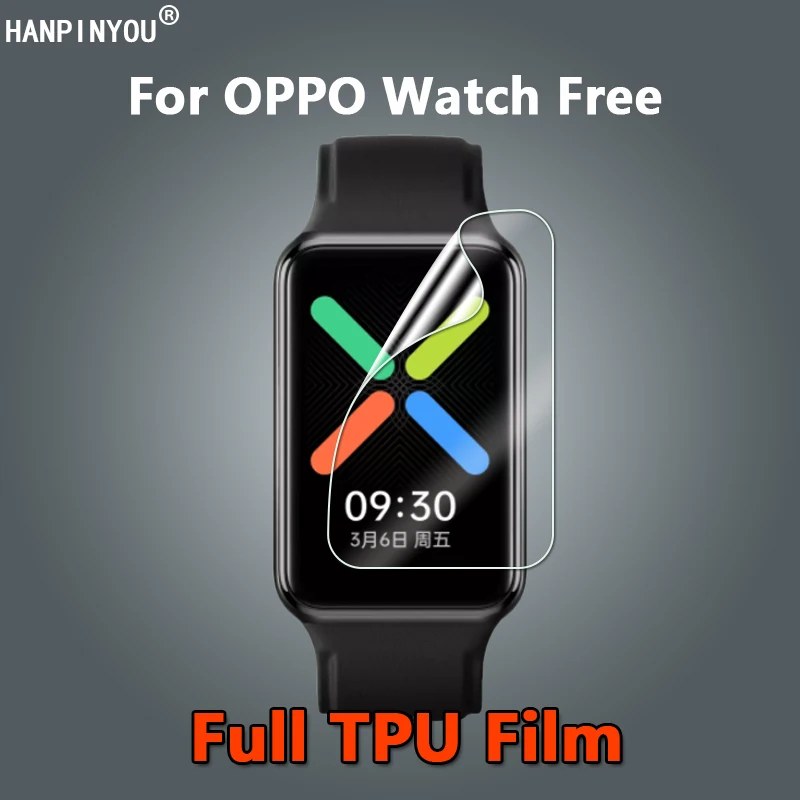 10 Pezzi Per Oppo Watch Free Smartwatch Ultra Clear Slim Anti Scratch Soft Tpu Hydrogel Pellicola Salvaschermo-Vetro Non Temperato
