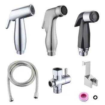 

HNGCHOIGE 1Set High Pressure Toilet Handheld Bidet Sprayer Faucet Shower Head Metal Spraying Gun for Bathroom Balcony Cleaning