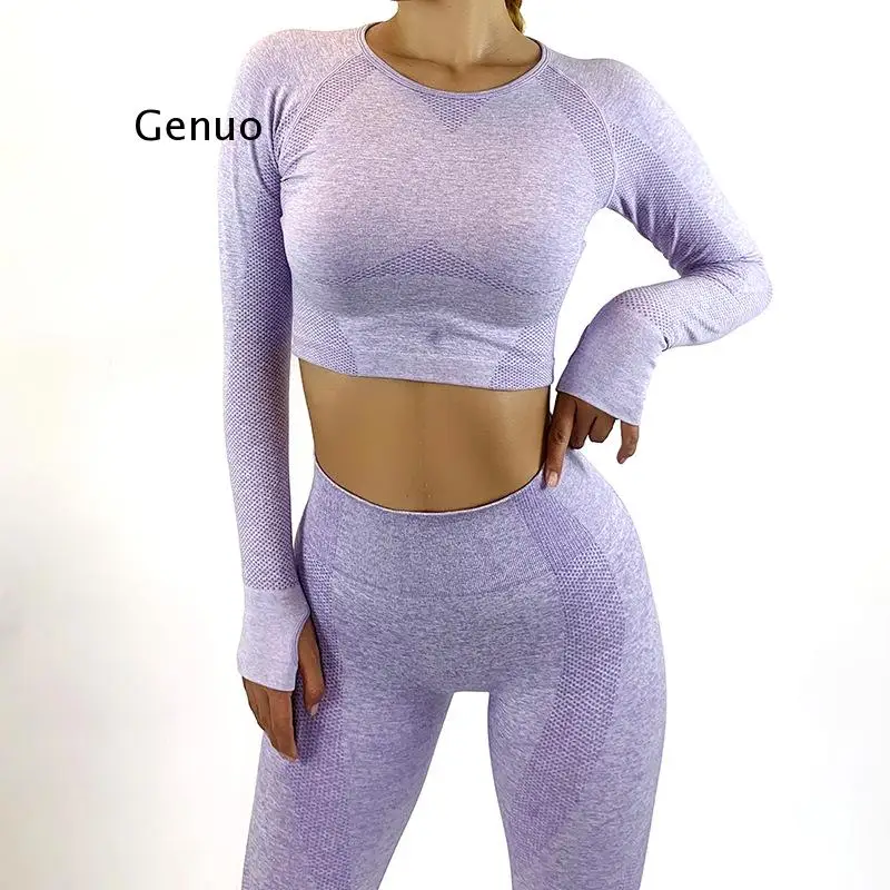 

Top Long Sleeve Workout Tops for Women Crop Tops Women Sportswear Short Active Sexy Gym Clothing