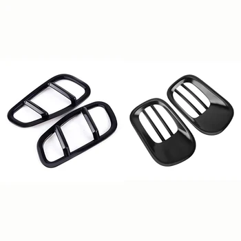 

2 Pcs Side Lamp Cover Light Trims Bumper Protector & 2 Pcs Rear Tail Fog Light Lamp Frame for Jeep Renegade 2015-2018