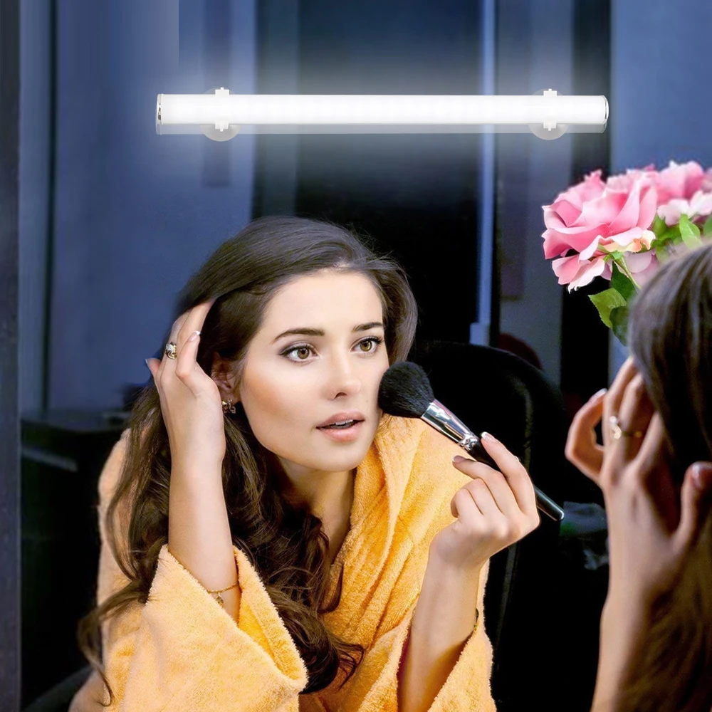 

4pcs 30CM Super Bright Led Light Mirror Light Touch Switch Rechargeable Vanity Makeup Lamp Dressing Mirror Bar Front Lamp