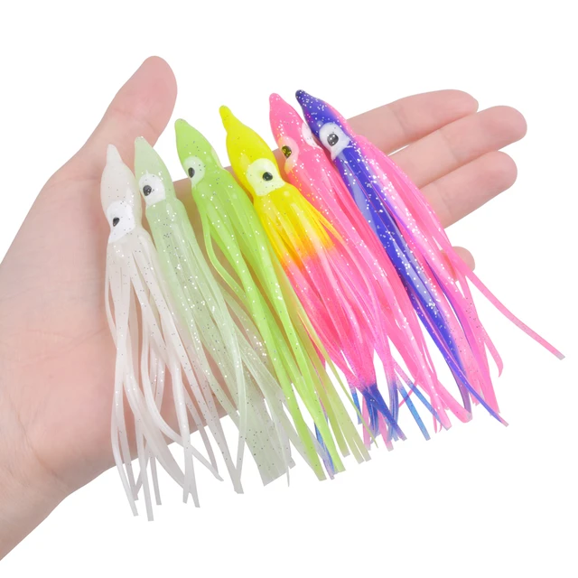 Squid Fishing Lures Silicone Skirt