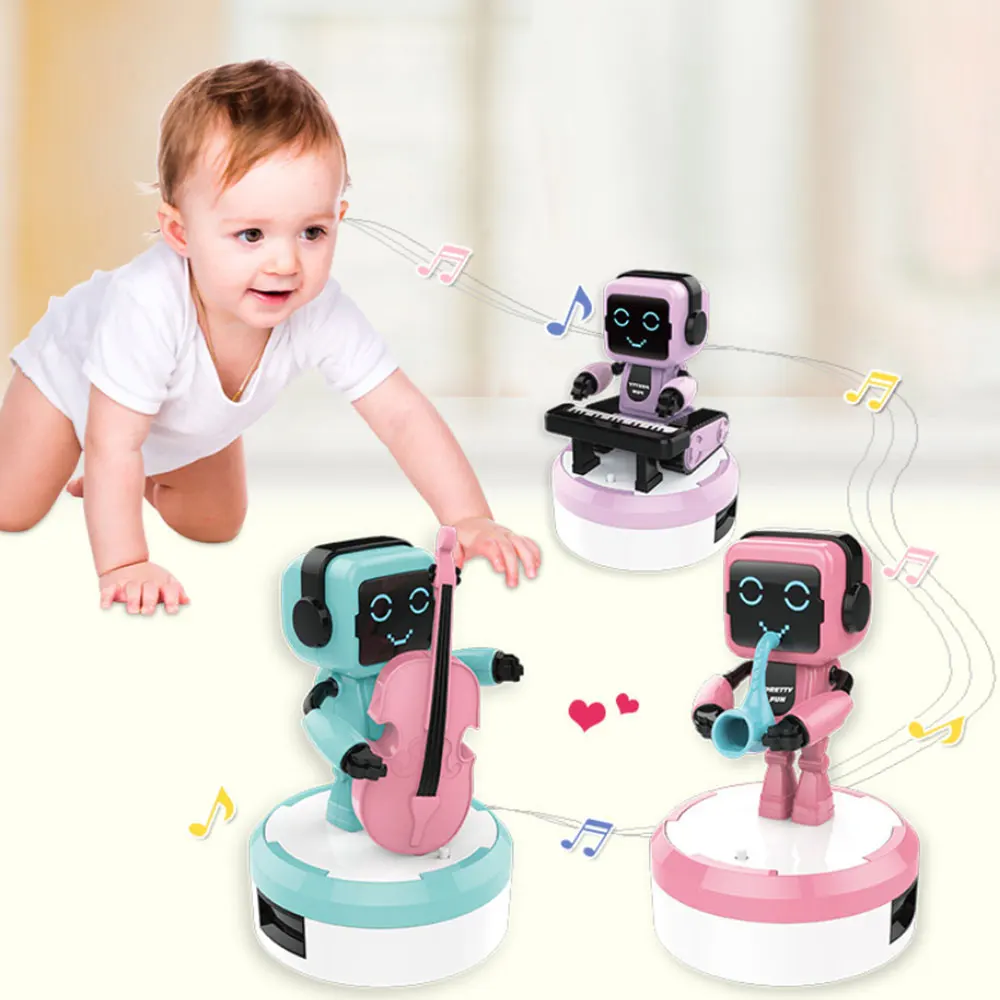 Мини Интеллектуальный робот игрушка дистанционного зондирования ансамбль музыкальный робот с Hi-Fi динамик группа качающаяся игрушка подарок на день рождения год