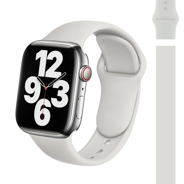 Silicone Strap Watch Compatible Apple Watch Band 45mm 44mm 41mm for bracelet iWatch 40mm 38mm correa apple watch series 7 6 5 SE 46