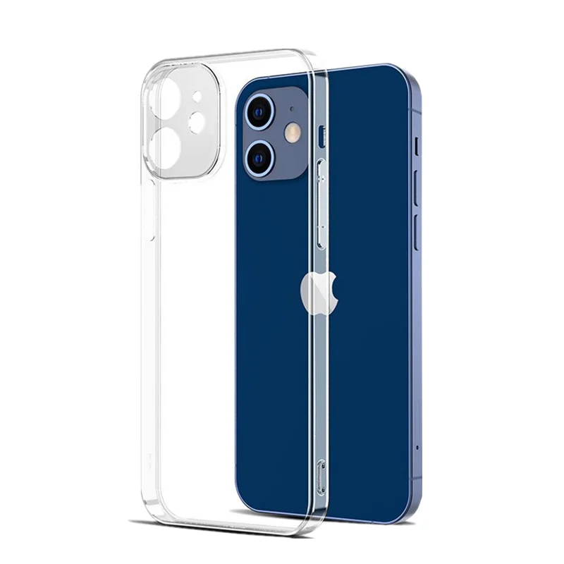 Funda Ultra delgada de TPU transparente para iphone, funda completa de silicona transparente para iphone 12 Mini X XR XS 11 Pro Max SE 7 6 8 Plus
