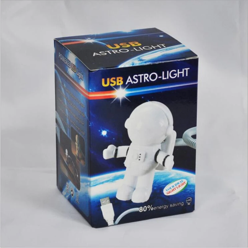  Spaceman Astronaut Night Light USB Tube DC 5V LED Portable Computer Desk Lamp Astronaut Laptop PC N - 4000291260899