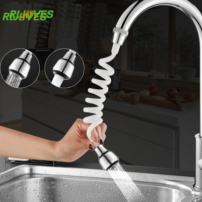 Household Kitchen Faucet Lengthen Sprinkler Long Hose Portable Korah